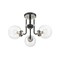 Z-Lite Parsons 3 Light Semi Flush Mount, Matte Black & Clear 477-3SF-MB-BN - alternate 3